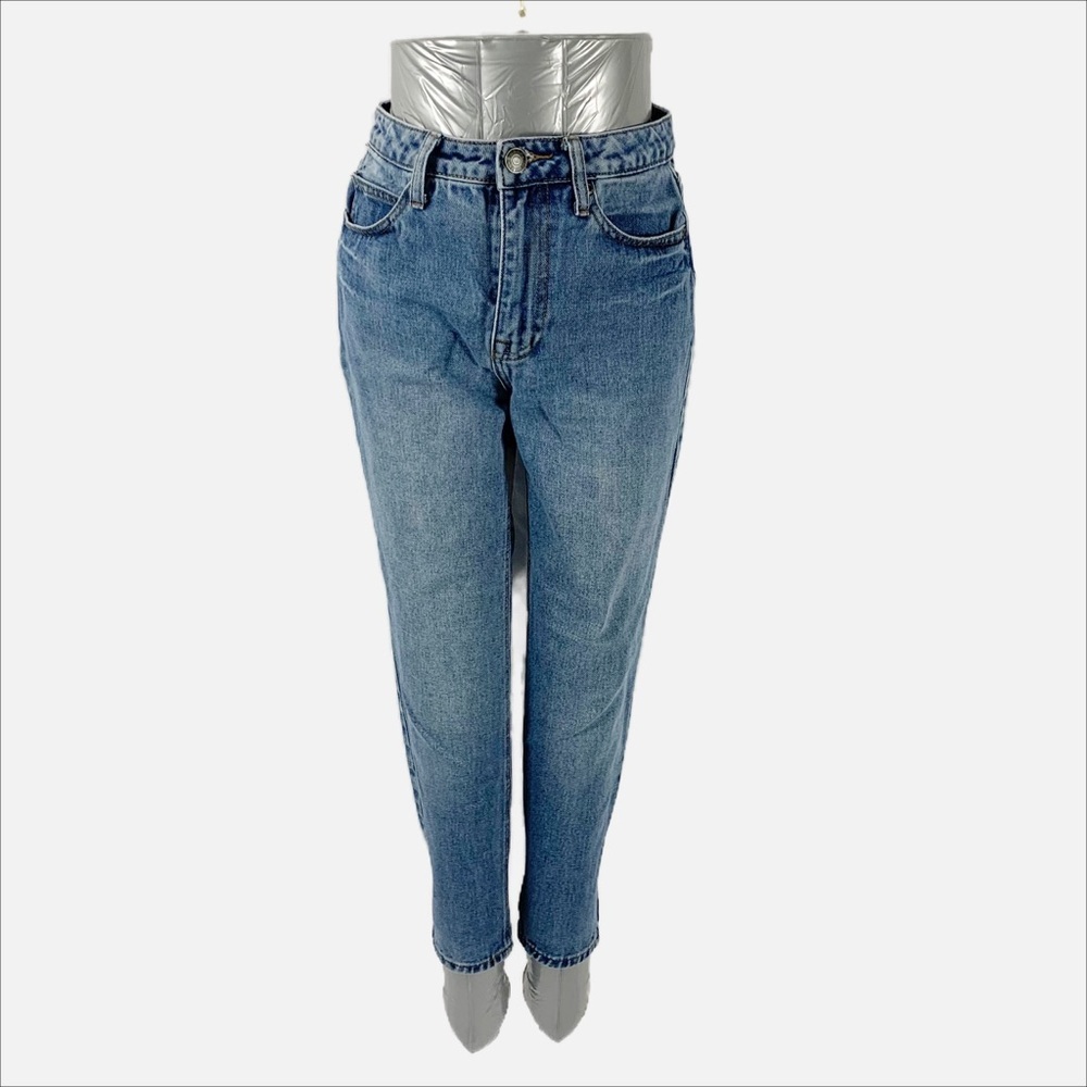 👖 Bluenotes High Rise Mom Jeans (25) 100% Cotton Light Wash Denim 👖